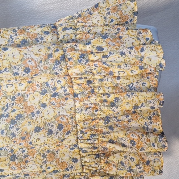 Decree floral baby doll blouse size large - Picture 6 of 11